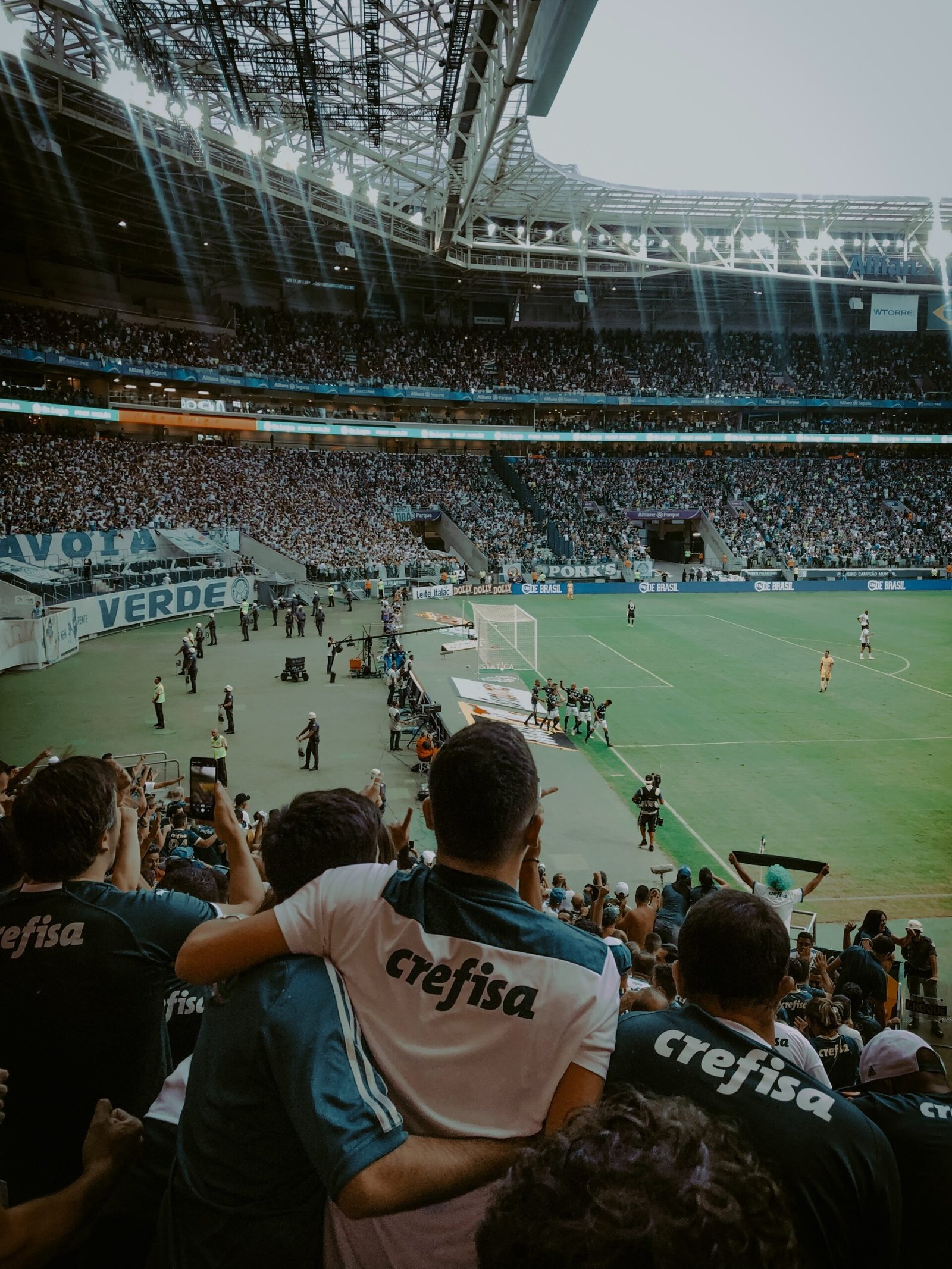 people watching soccer game